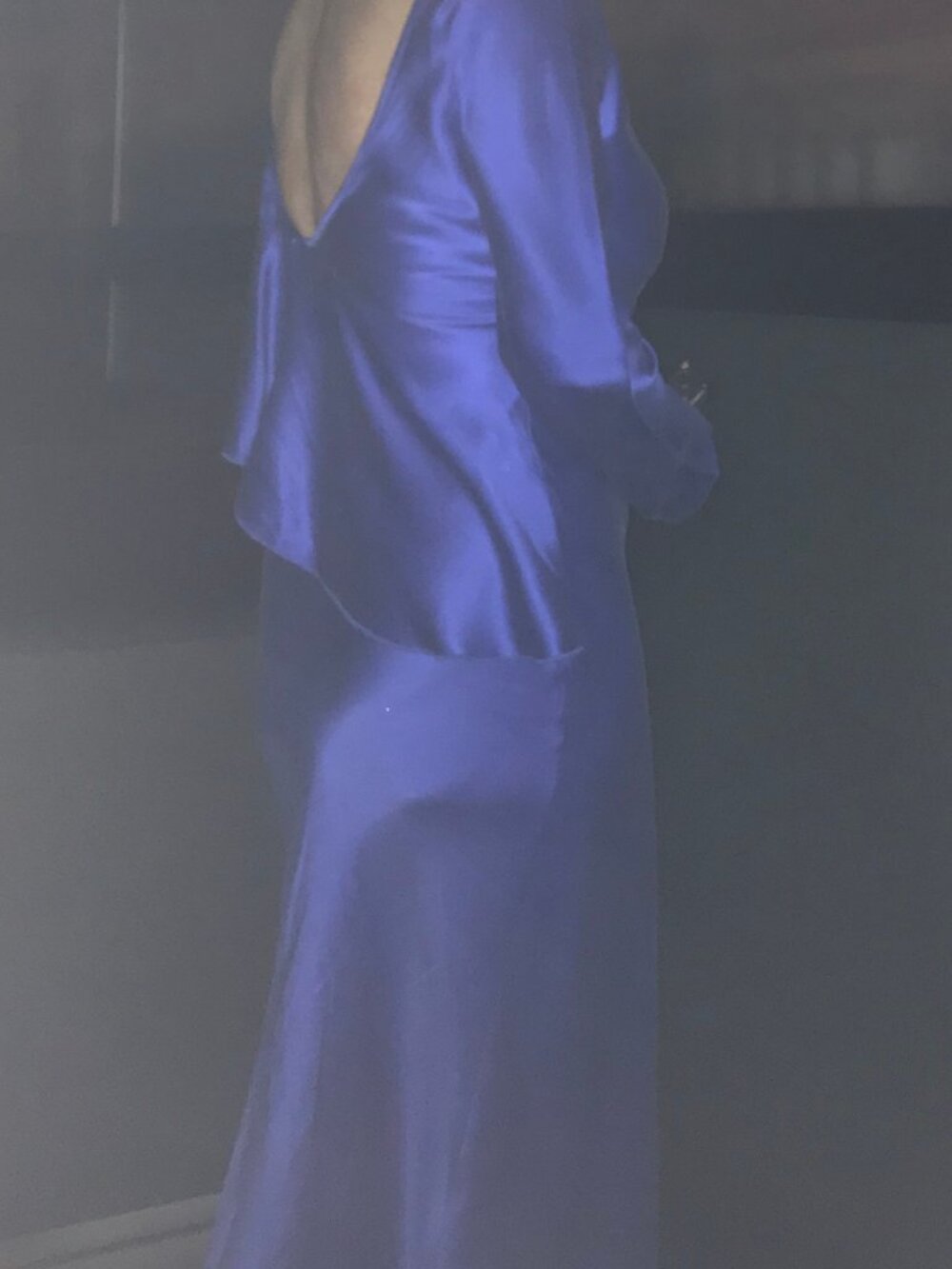 Topshop Royal Blue Backless Dress